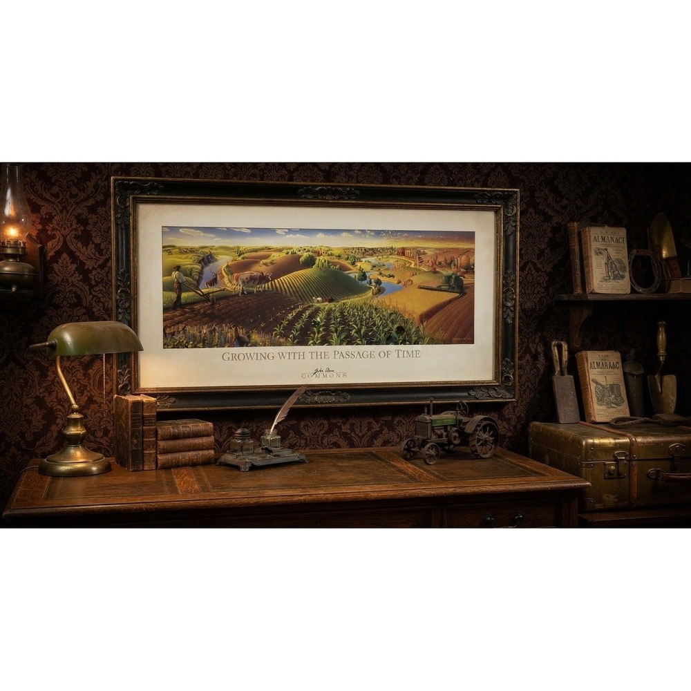 John Deere Commons Growing with the Passage of Time Robin Moline Framed Print